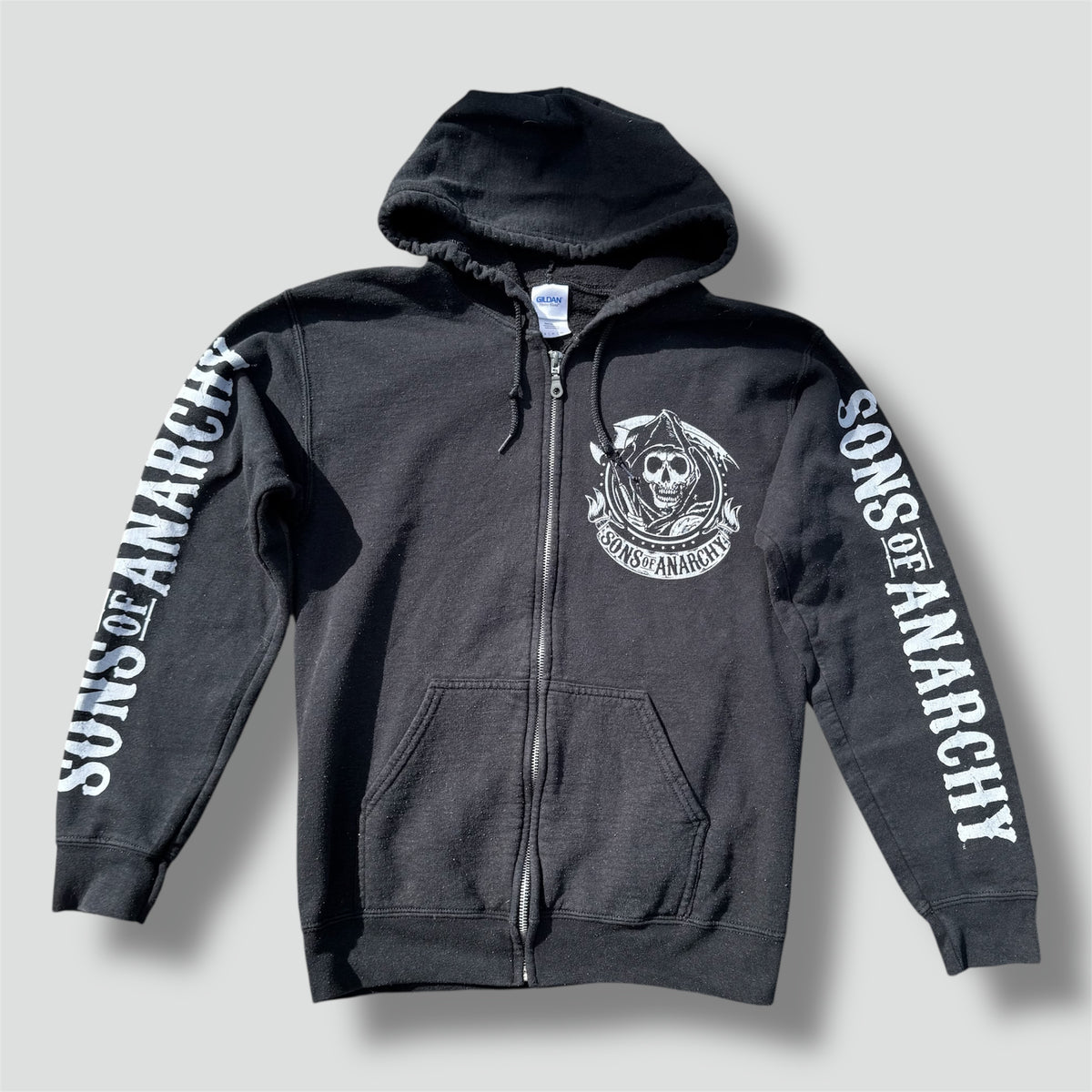 Sons of Anarchy black zip-up hoodie