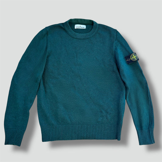 Stone Island green wool crewneck