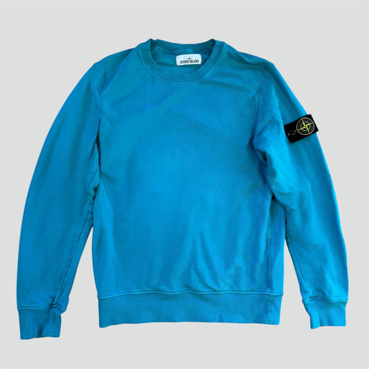 Stone Island turquoise crewneck sweat