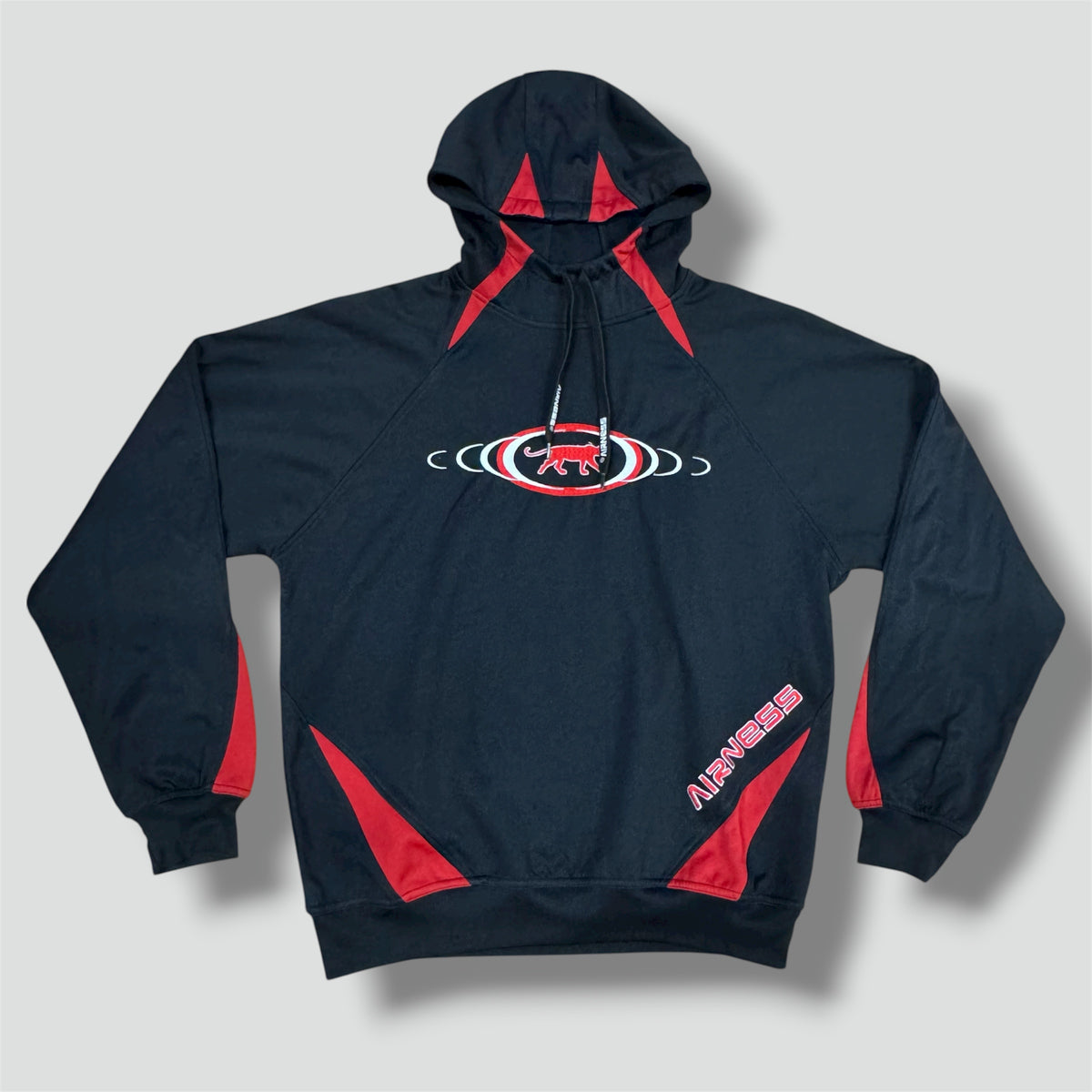 Streetwear style black Airness hoodie