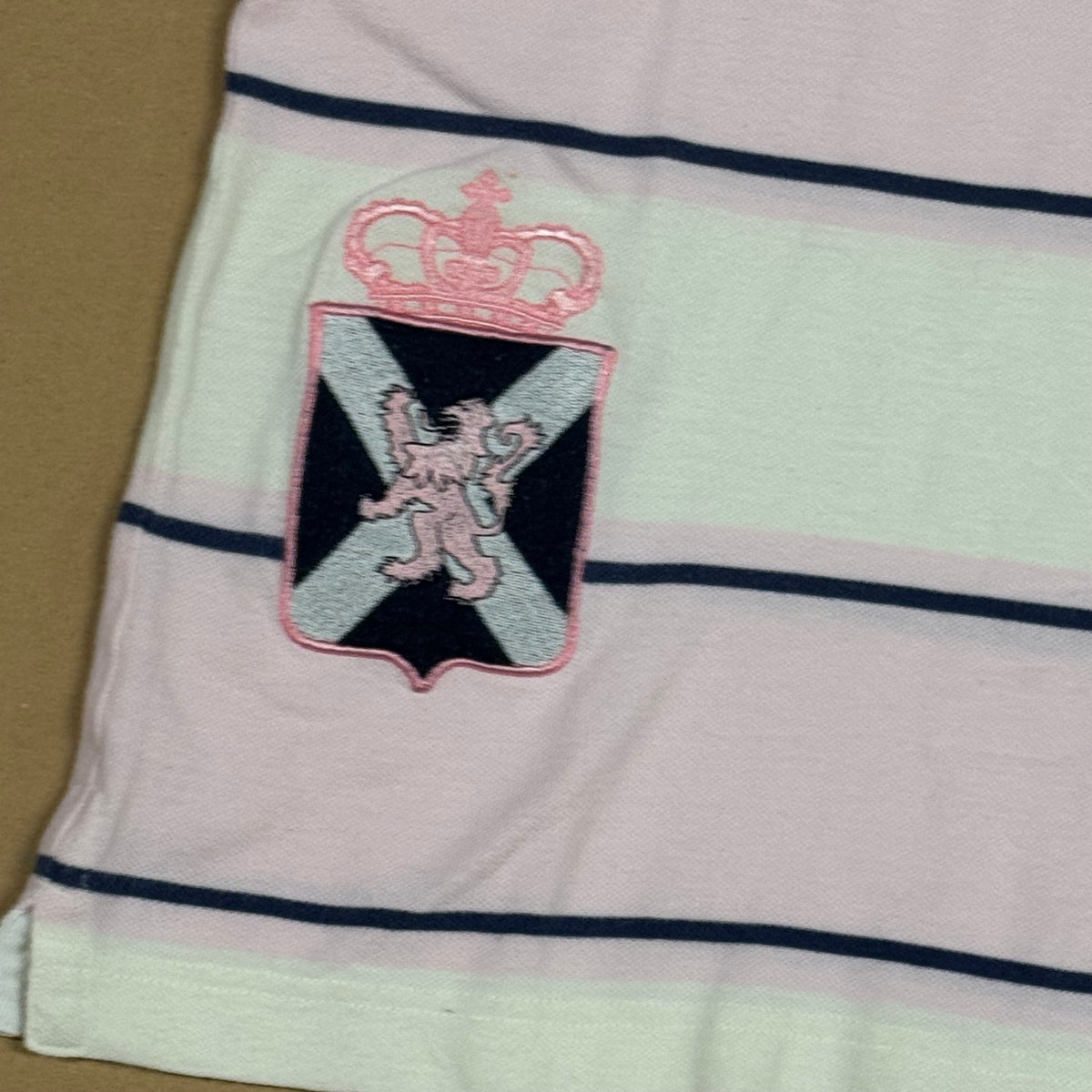 Striped La Martina Bermuda polo shirt – Close-up 2