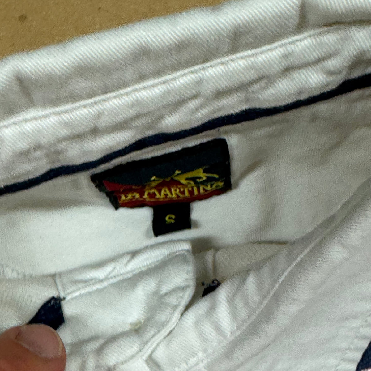 Striped La Martina Bermuda polo shirt – Close-up 4