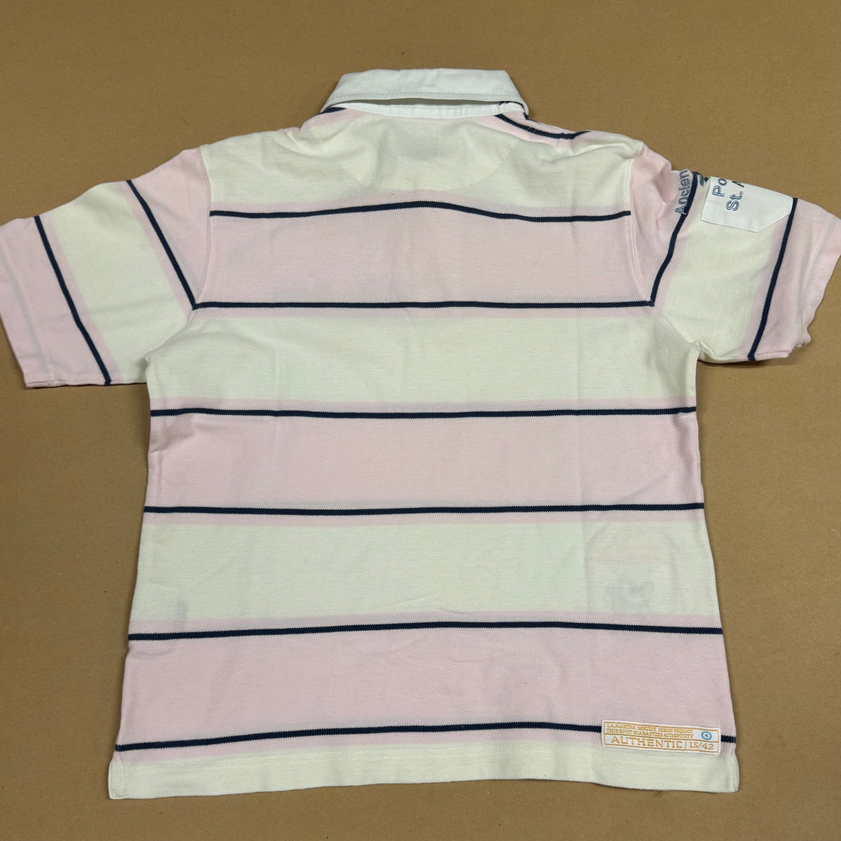 Striped La Martina Bermuda polo shirt – Close-up 5