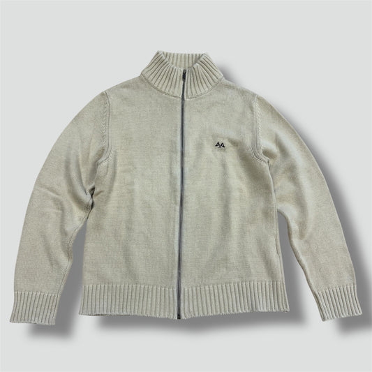 Thomas Burberry cream vintage knitted jacket