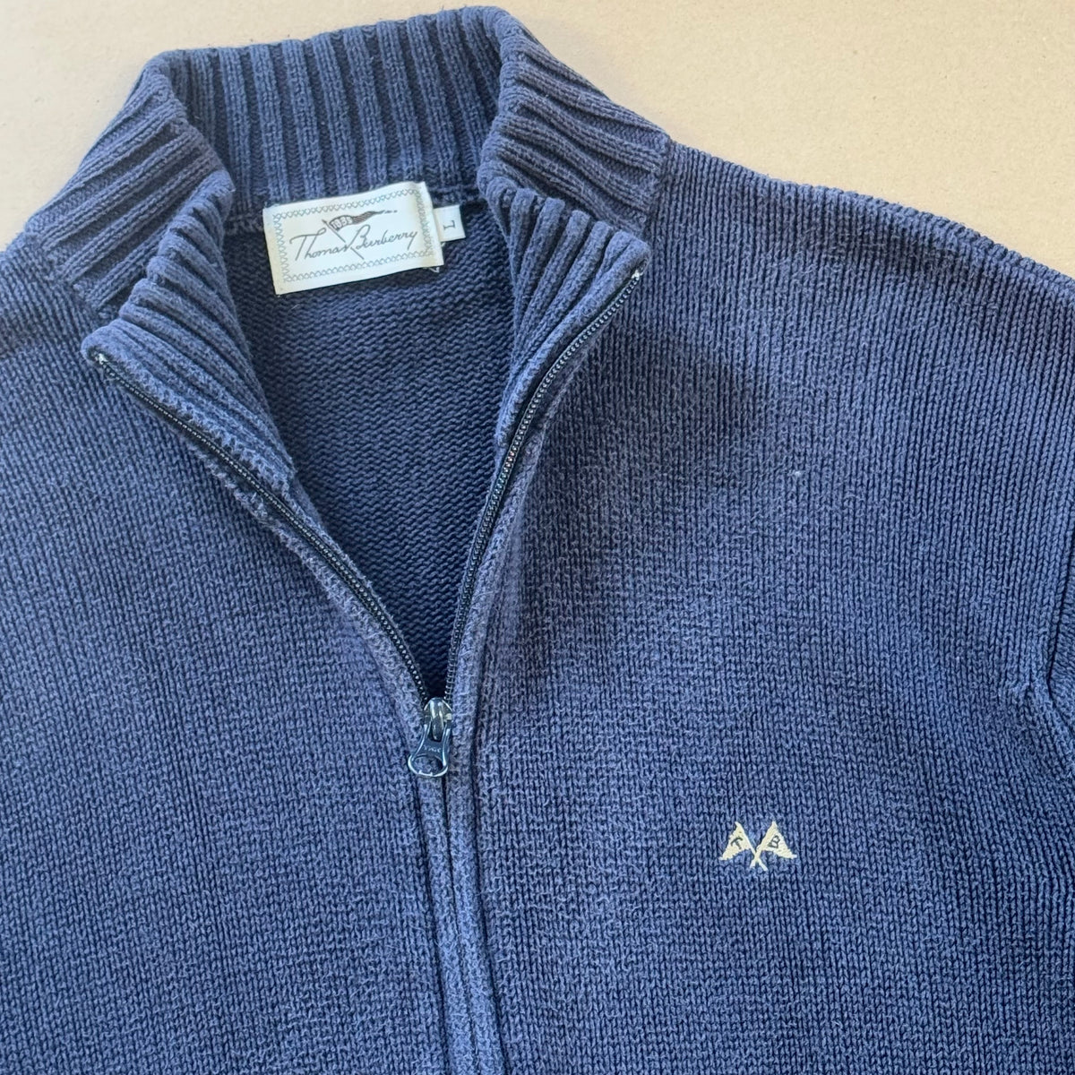 Thomas Burberry knitted zip-up – Close-up 1