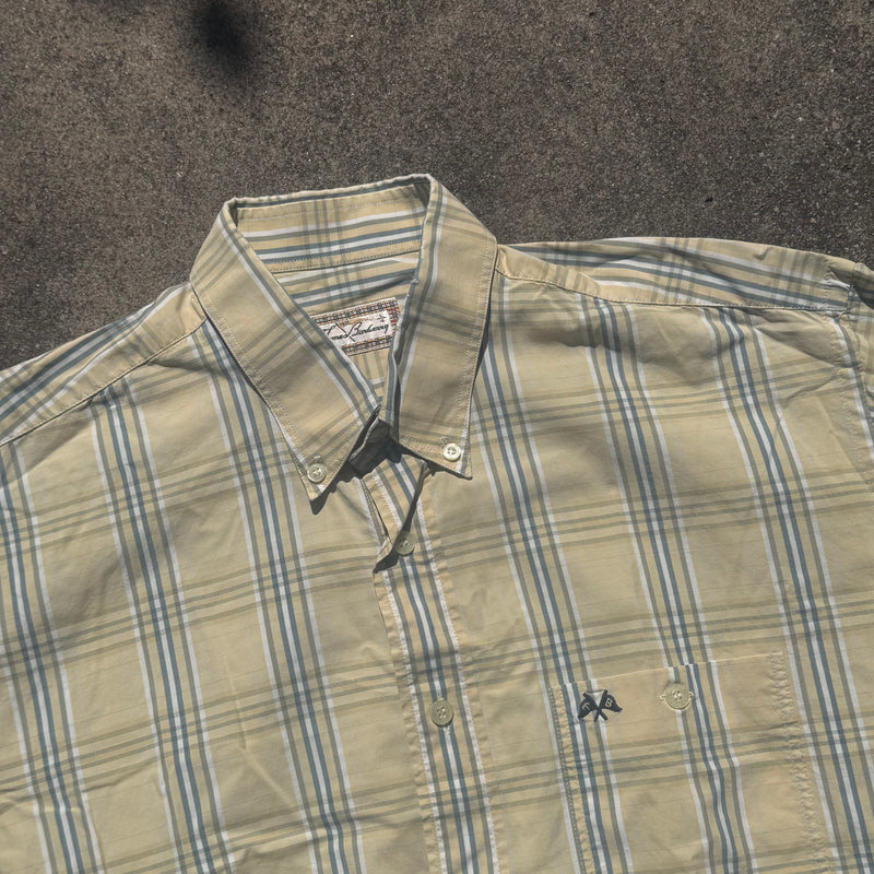 Detailansicht: Sourced limited accessories and clothes Thomas Burberry vintage checkered shirt – Logo, Nähte oder Material