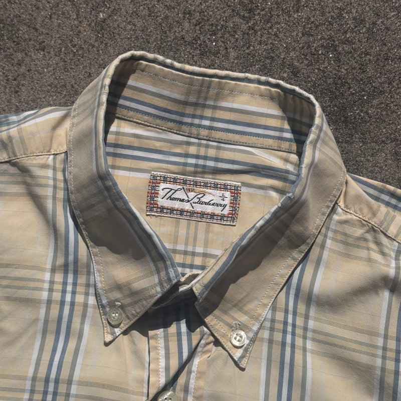 Detailansicht: Sourced limited accessories and clothes Thomas Burberry vintage checkered shirt – Logo, Nähte oder Material