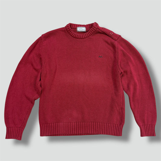 Thomas Burberry vintage red knitted sweatshirt
