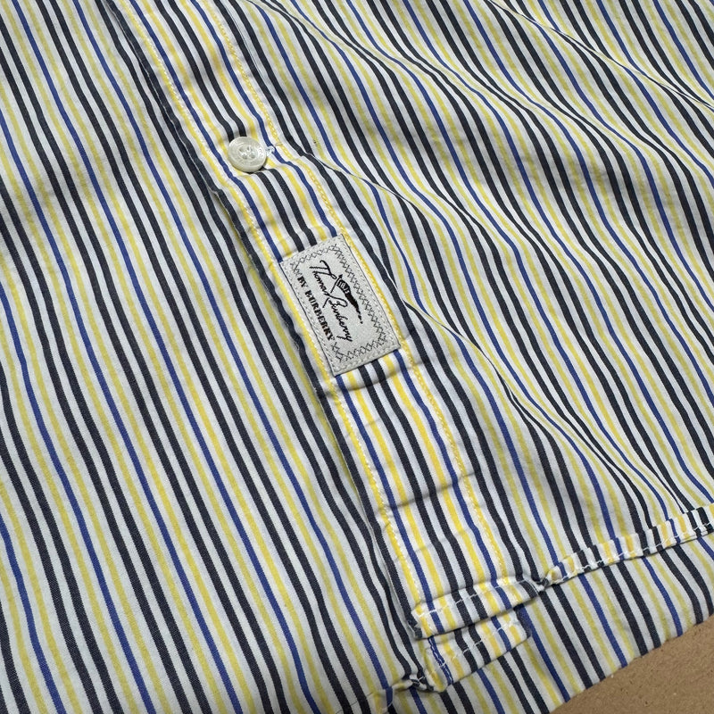 Detailansicht: Sourced limited accessories and clothes Thomas Burberry vintage striped chemise – Logo, Nähte oder Material