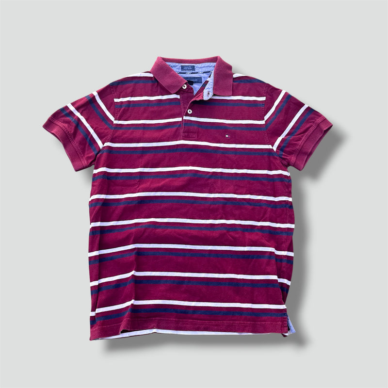 Sourced limited accessories and clothes Tommy Hilfiger vintage striped polo shirt – Secondhand Streetwear