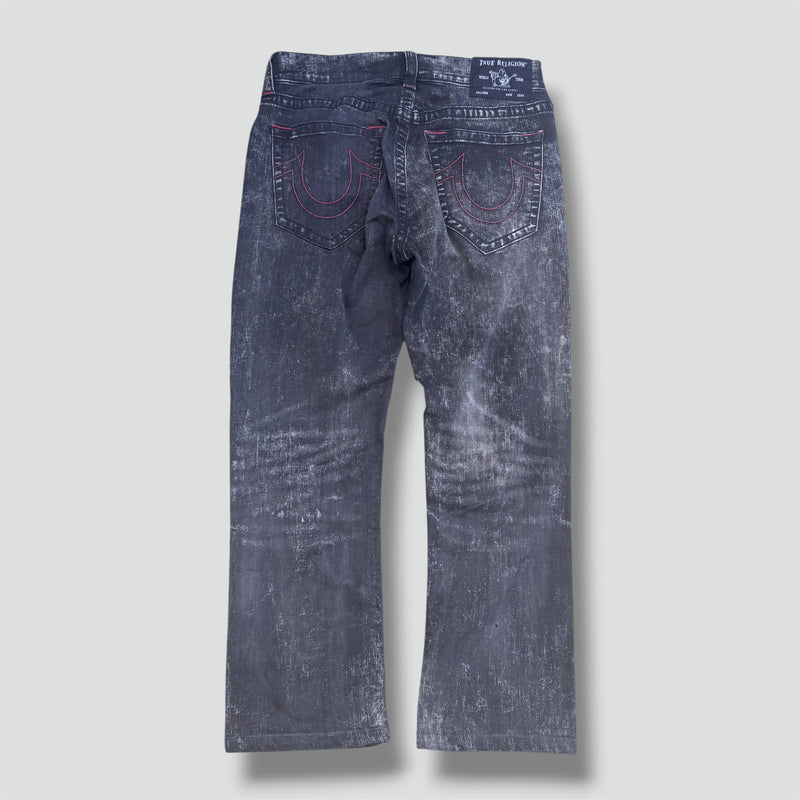 Sourced limited accessories and clothes True Religion black ripped straight pants – Secondhand Streetwear