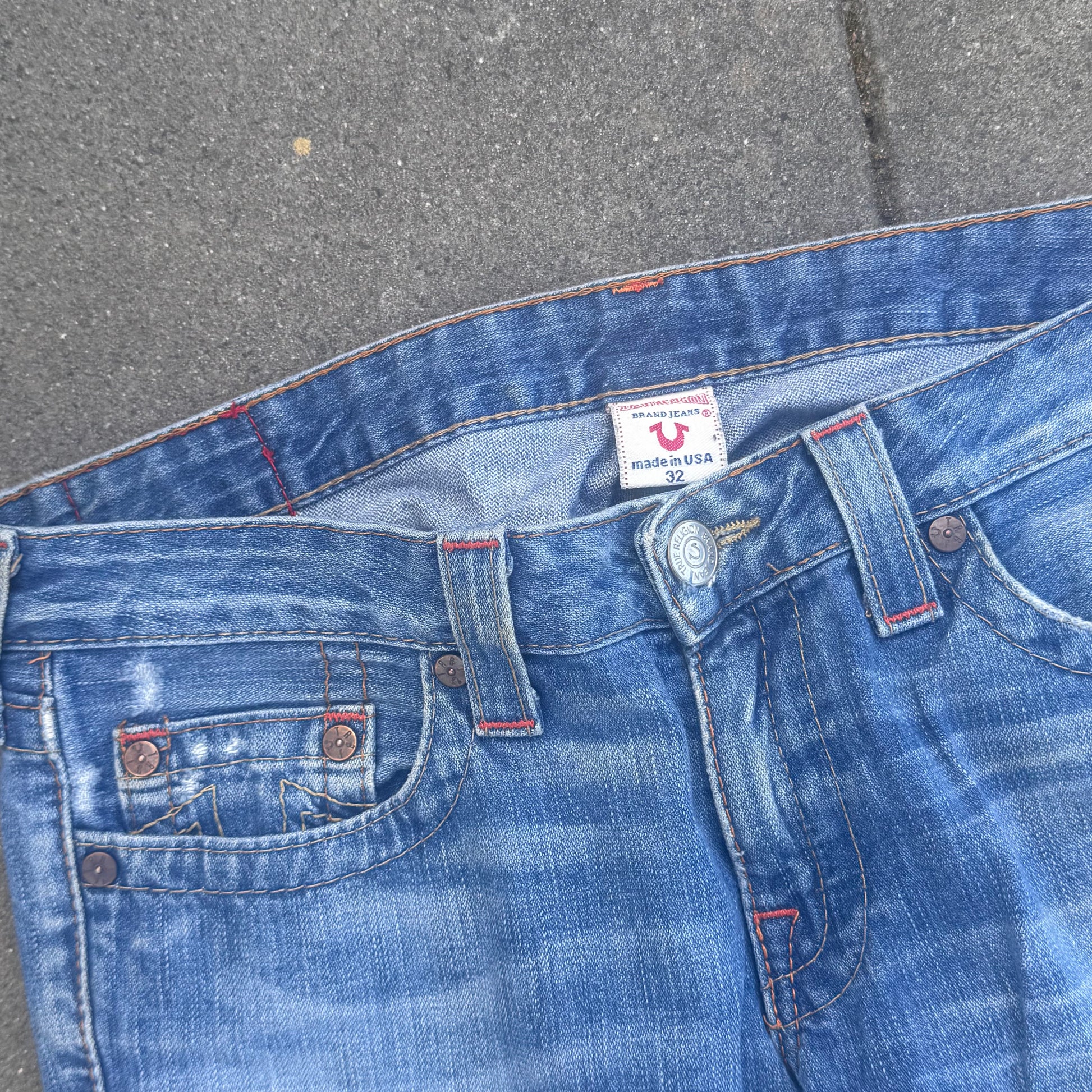 True Religion japanese vintage embroidered jeans – Close-up 6