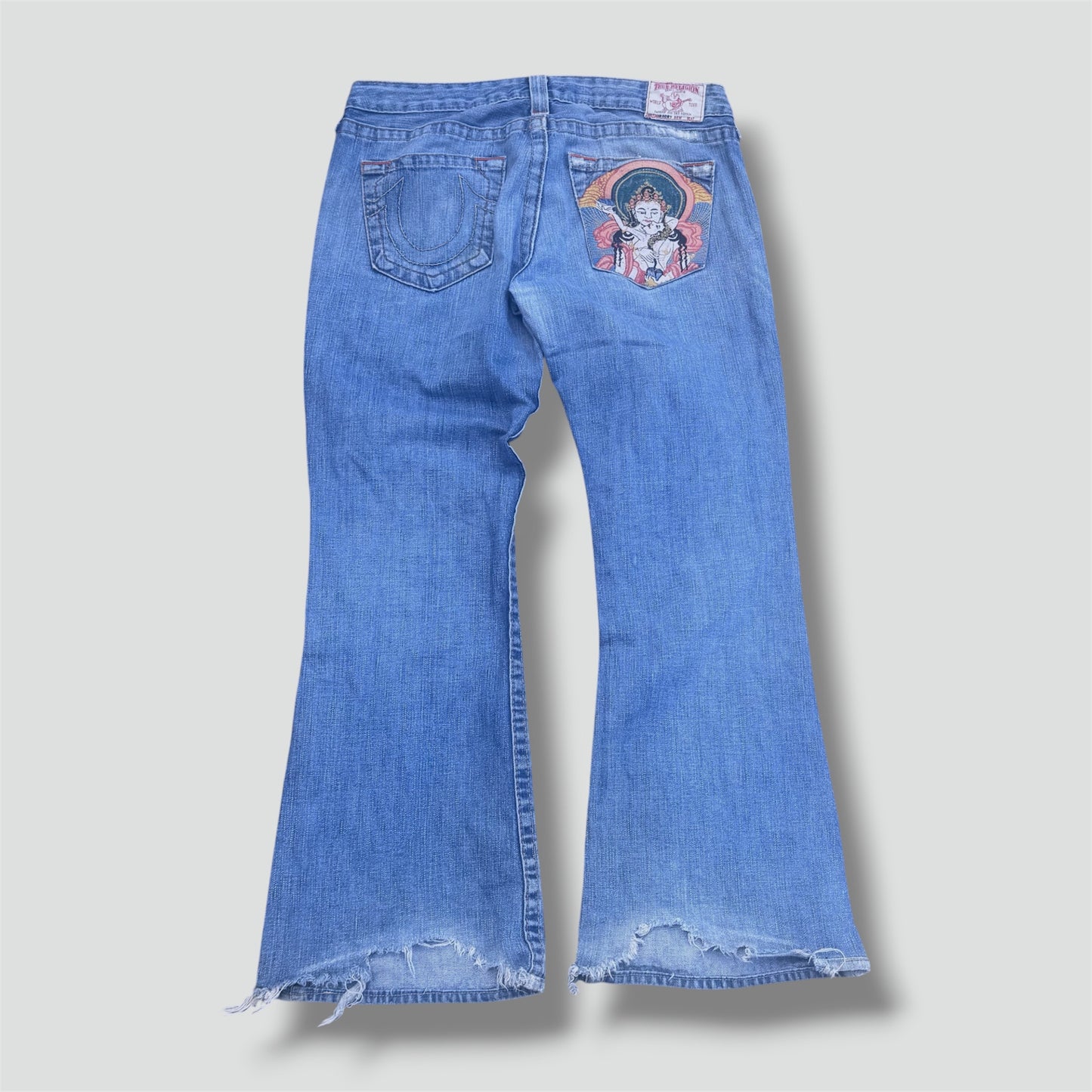 True Religion japanese vintage embroidered jeans