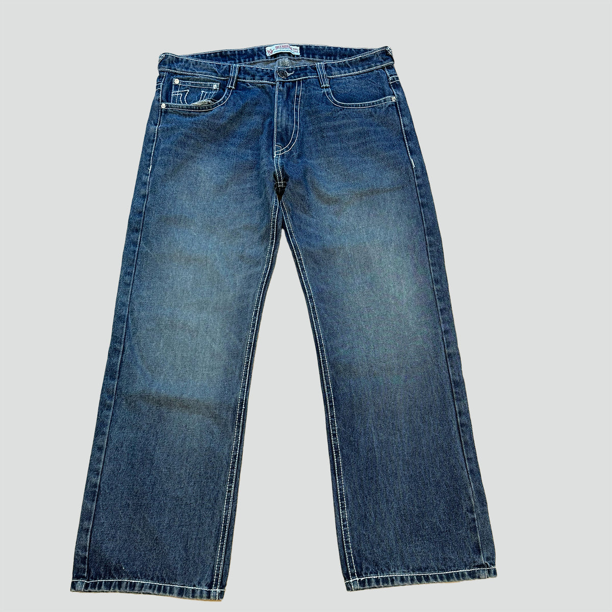 True Religion Stitched Dragon Straight Leg Jeans – Close-up 1