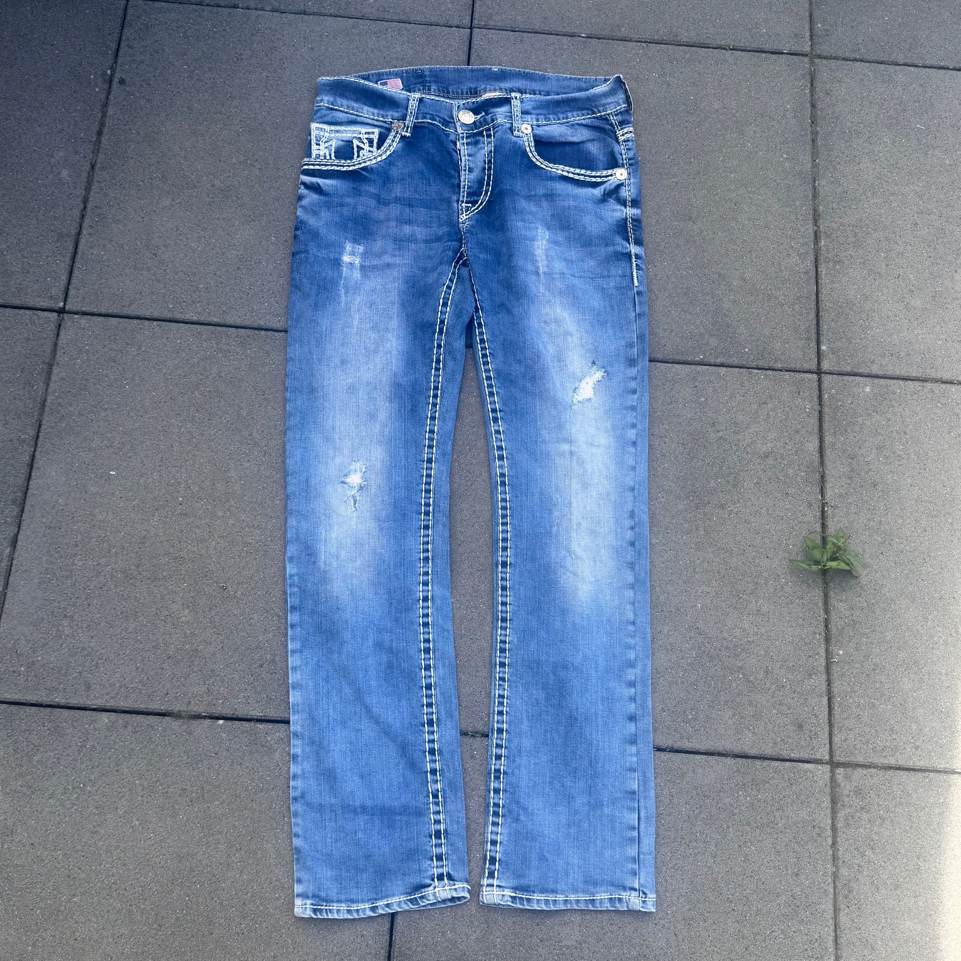 True Religion straight classic streetwear jeans – Close-up 4