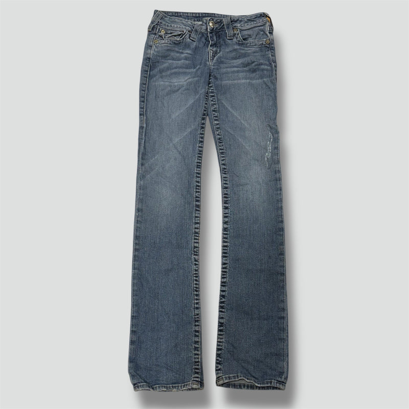 Detailansicht: Sourced limited accessories and clothes True Religion World Tour women’s jeans – Logo, Nähte oder Material