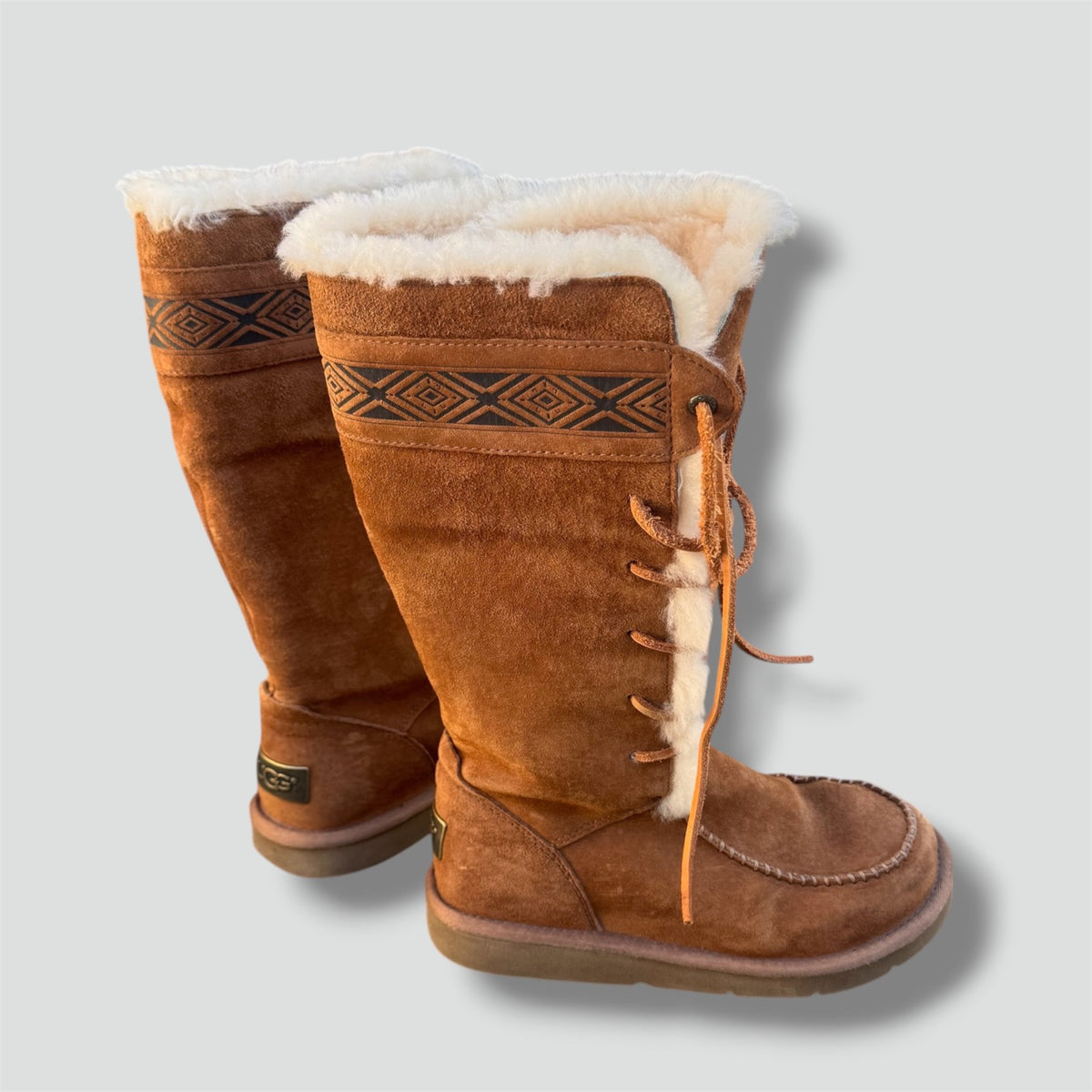 UGG fur brown winter boots