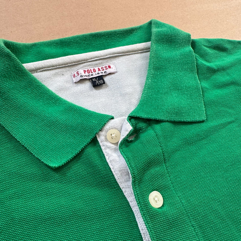Detailansicht: Sourced limited accessories and clothes US Polo Assn. Italia vintage poloshirt – Logo, Nähte oder Material