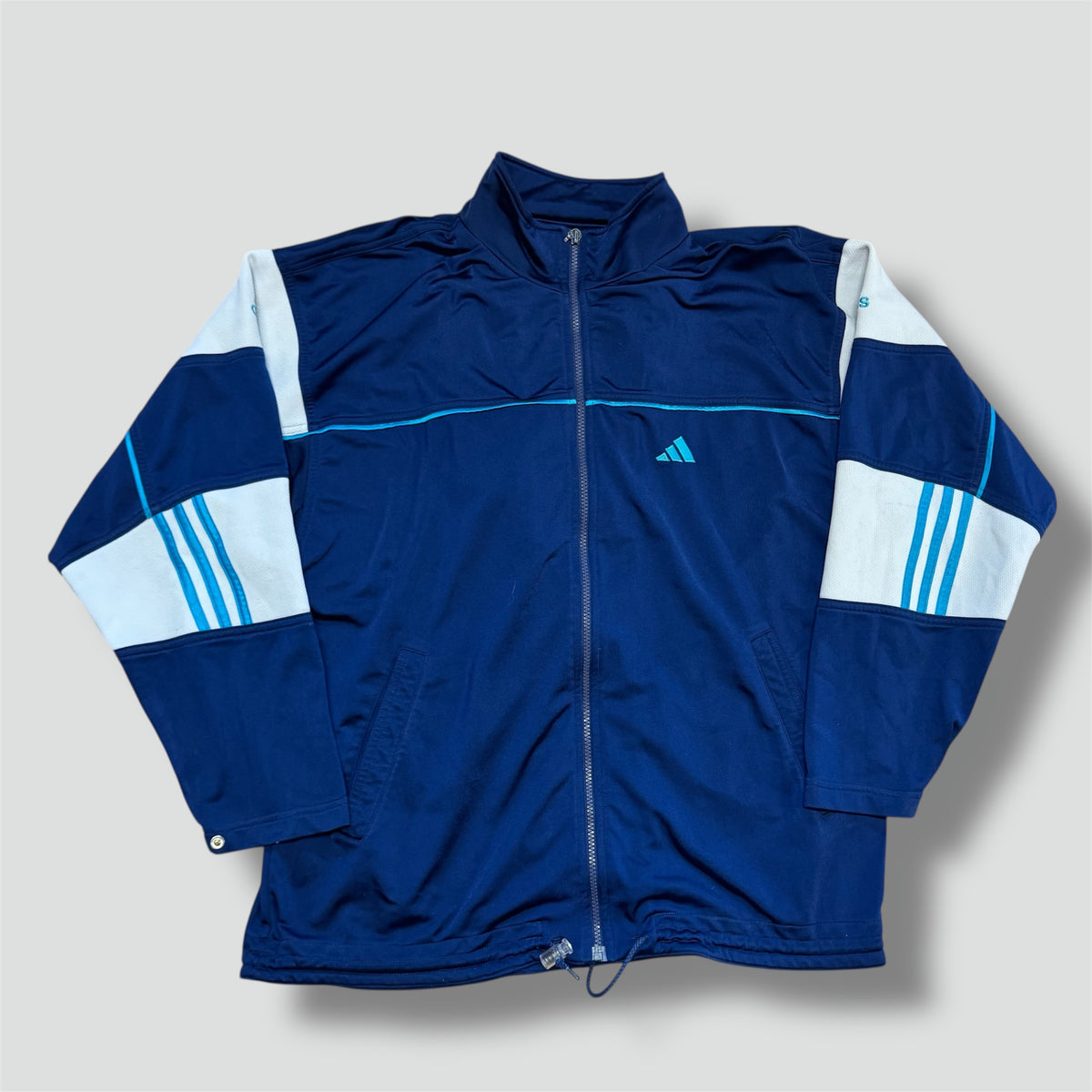 Vintage 90s Adidas blue track jacket