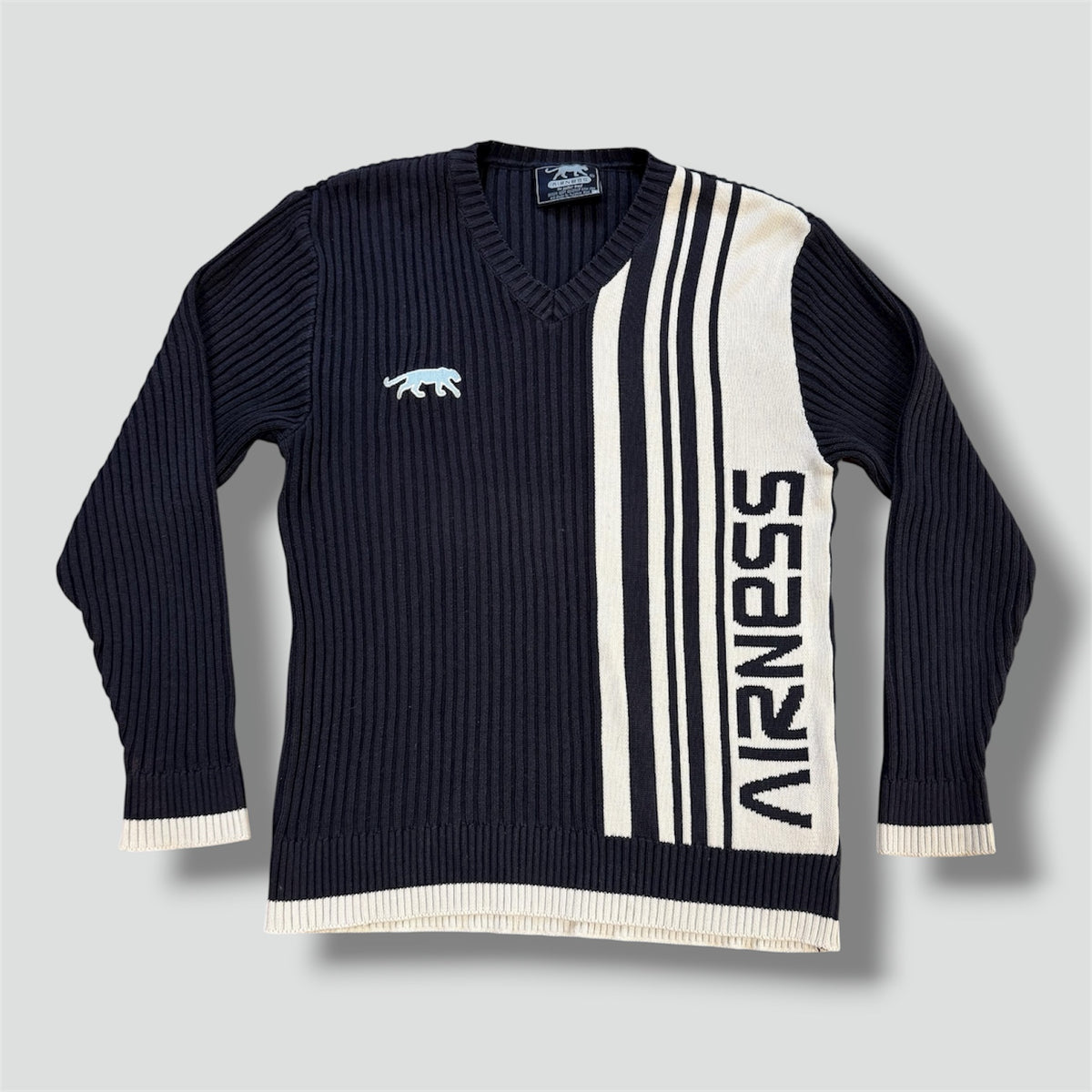 Vintage Airness knitted v-neck sweatshirt