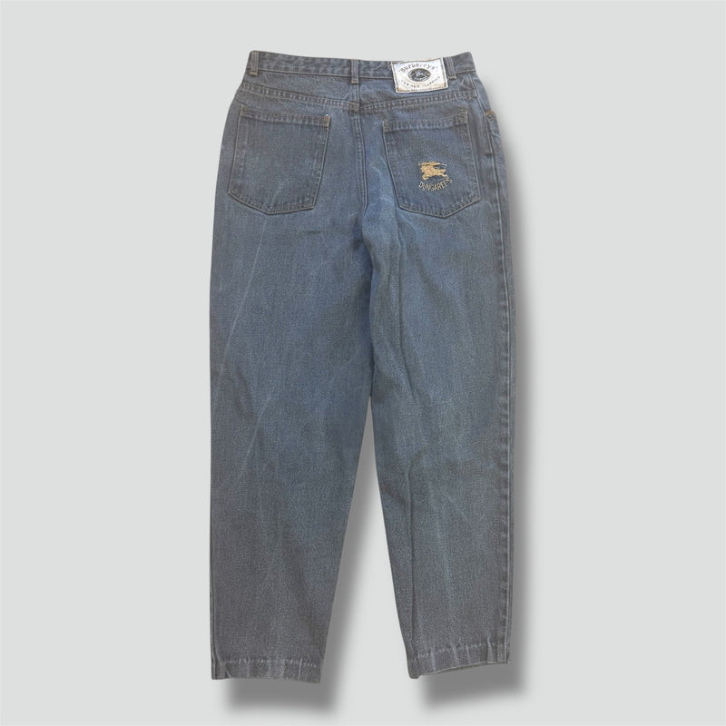 Sourced limited accessories and clothes Vintage Burberry’s dungarees baggy jeans – Secondhand Streetwear