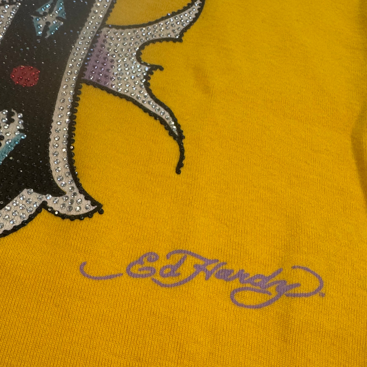 Vintage Ed Hardy cross long dress – Close-up 2