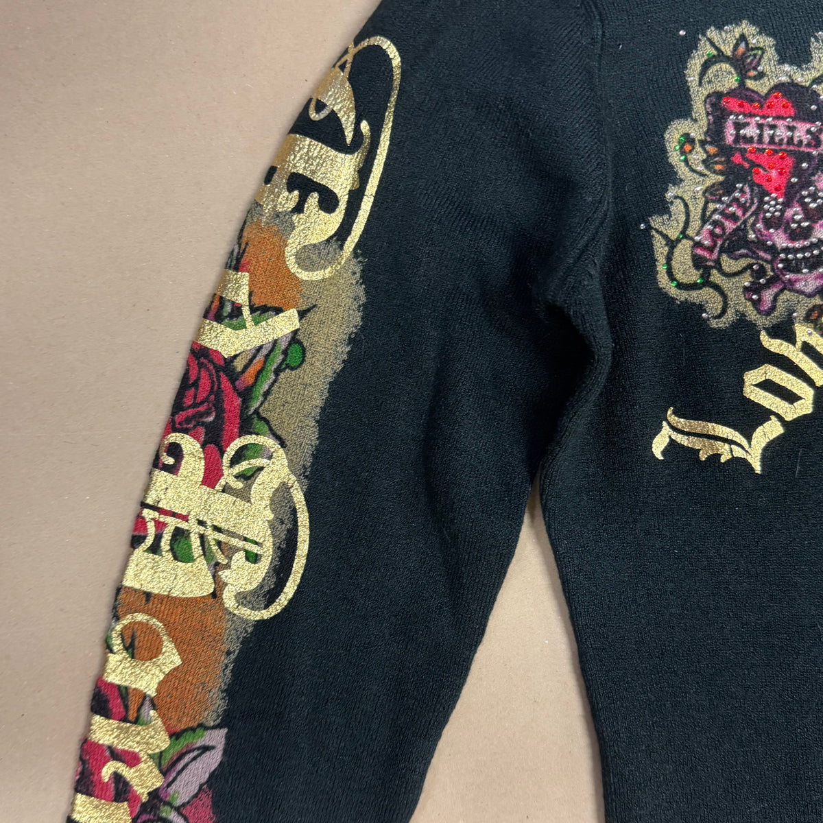 Vintage Ed Hardy zip-up hoodie – Close-up 2