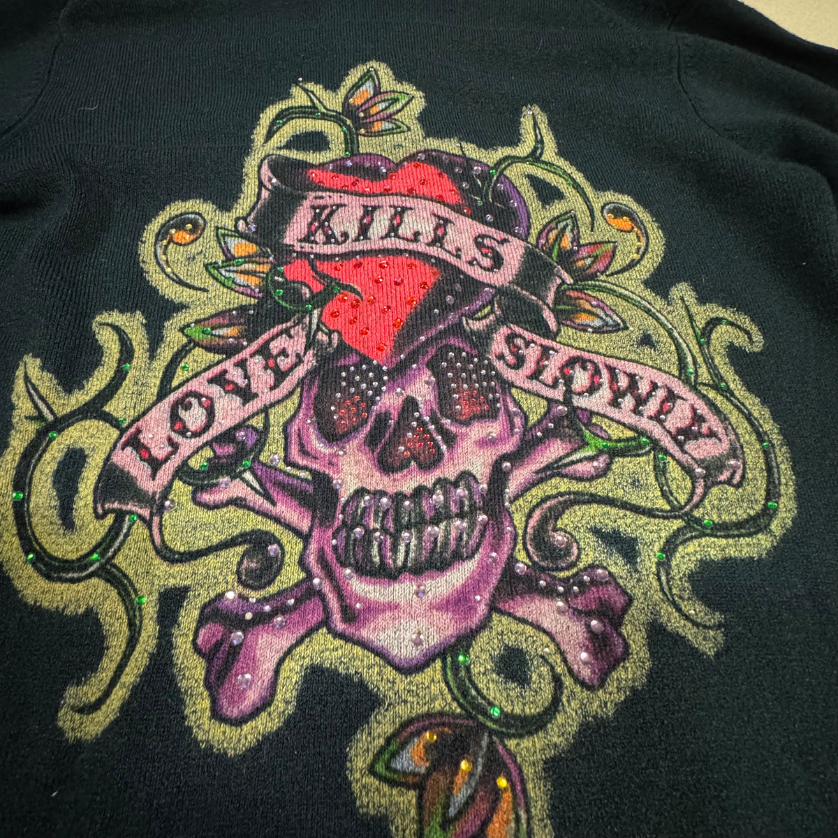 Vintage Ed Hardy zip-up hoodie – Close-up 4