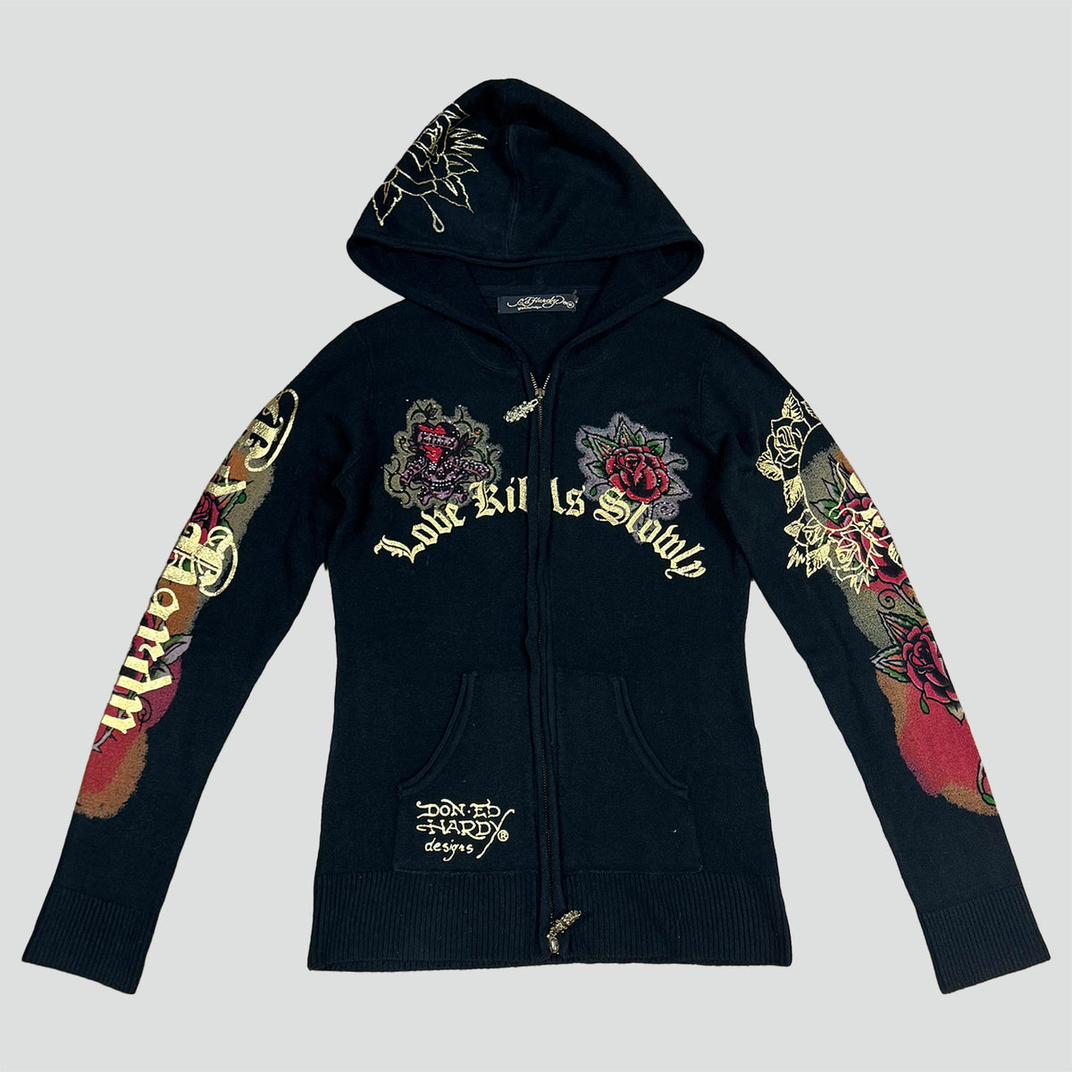 Vintage Ed Hardy zip-up hoodie