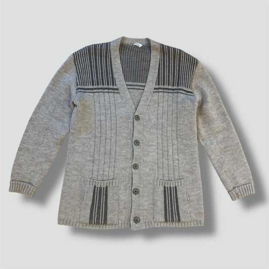 Vintage knitted 90s brown cardigan
