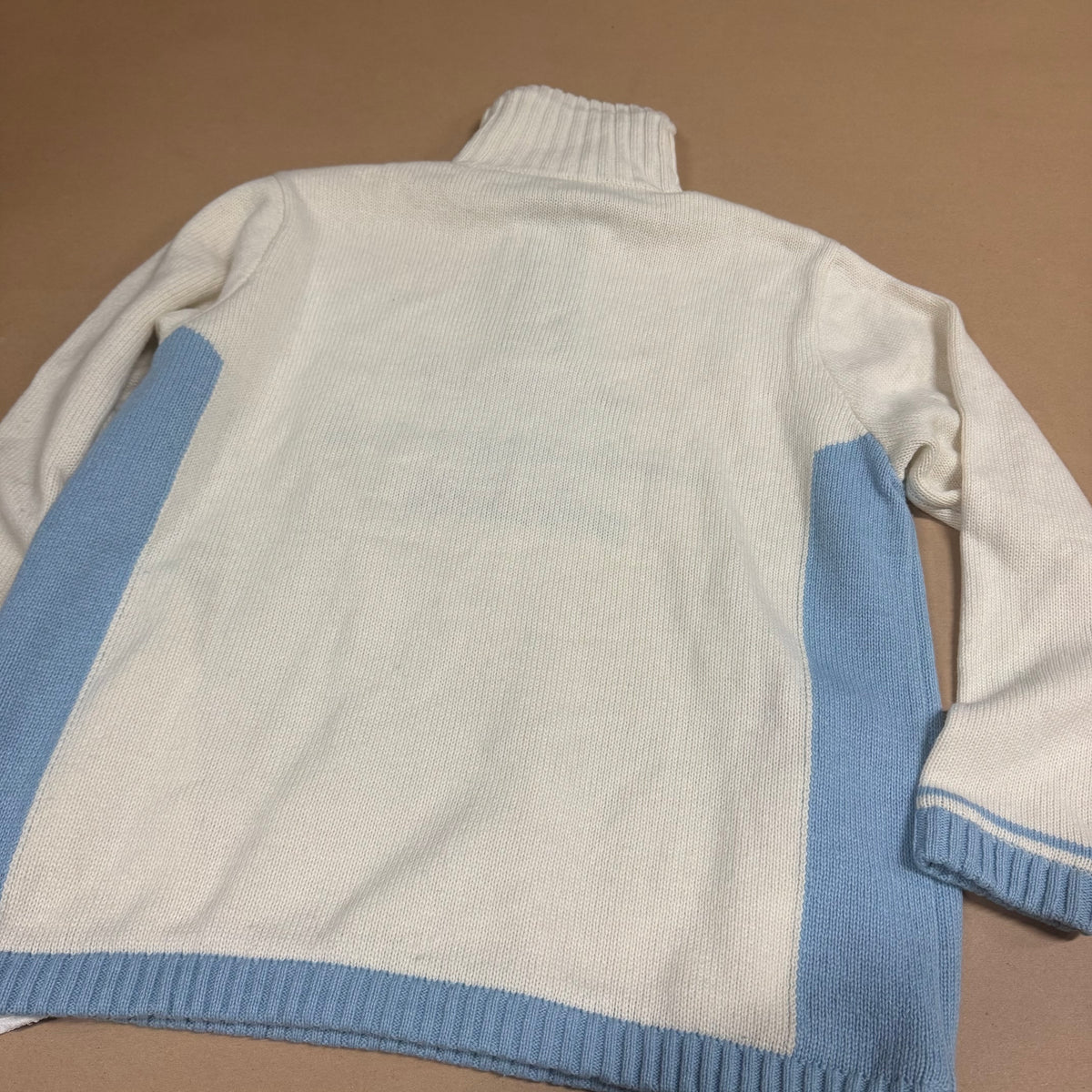 Vintage knitted Y2K quarter zip sweatshirt – Close-up 4