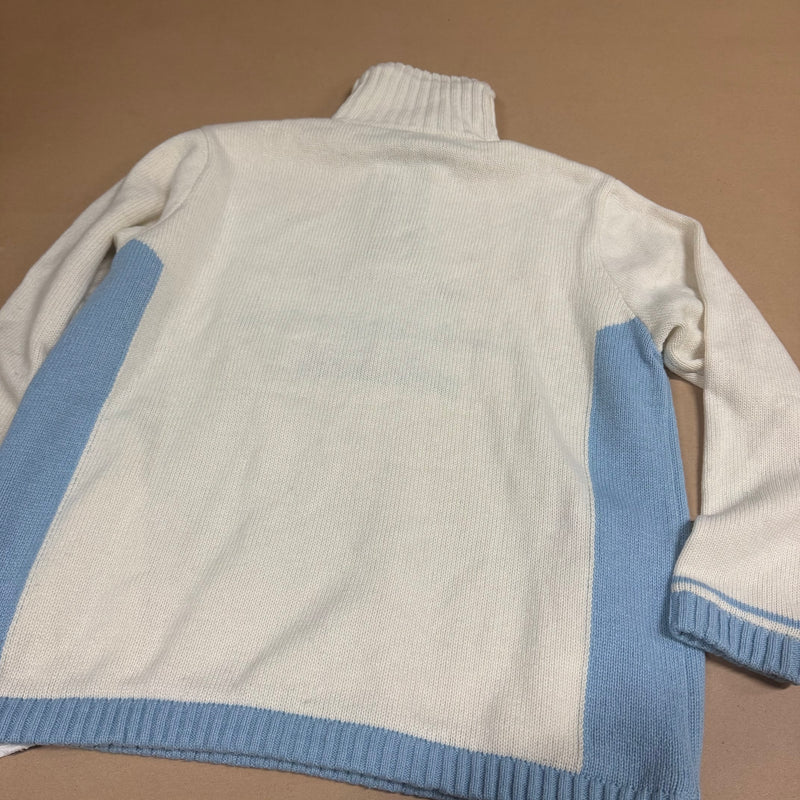 Detailansicht: Sourced limited accessories and clothes Vintage knitted Y2K quarter zip sweatshirt – Logo, Nähte oder Material