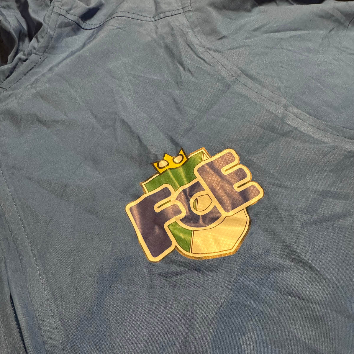Vintage Nike FCE blue track jacket – Close-up 1