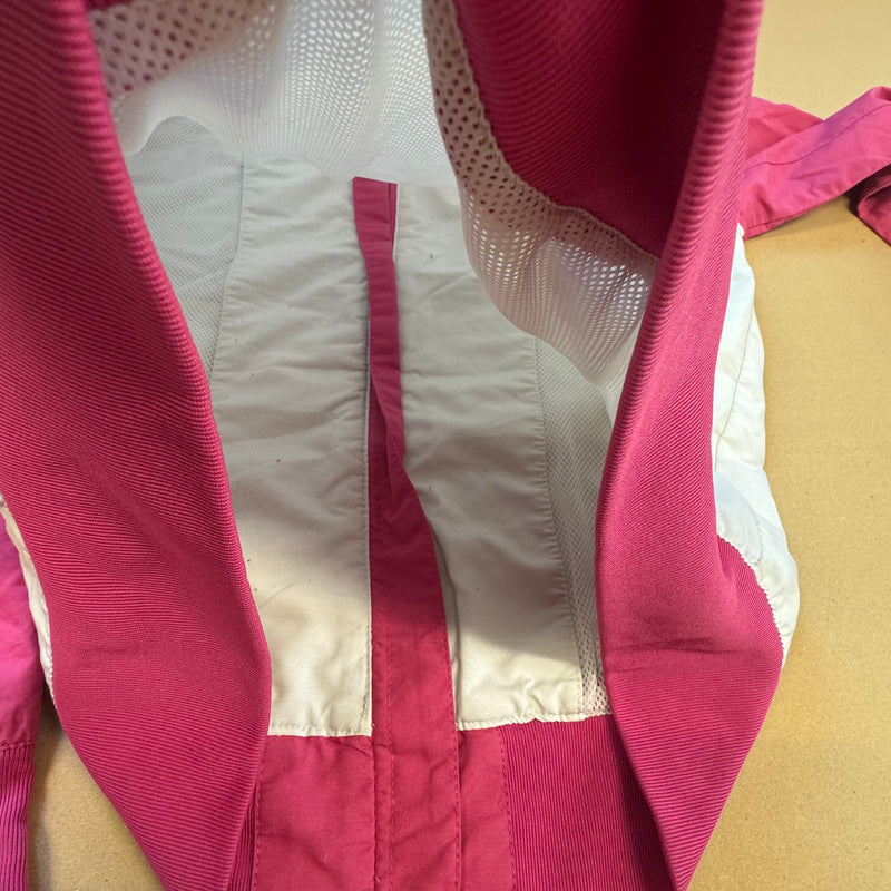 Detailansicht: Sourced limited accessories and clothes Vintage Nike white and pink track jacket – Logo, Nähte oder Material