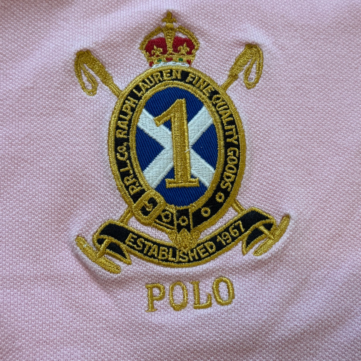 Vintage Polo Ralph Lauren shirt pink – Close-up 2