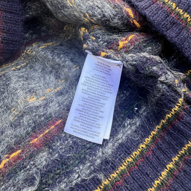 Detailansicht: Sourced limited accessories and clothes Vintage Polo Ralph Lauren wool colourful sweatshirt – Logo, Nähte oder Material