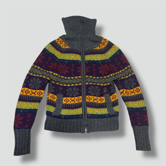 Vintage Replay “handmade knitwear” colourful jacket