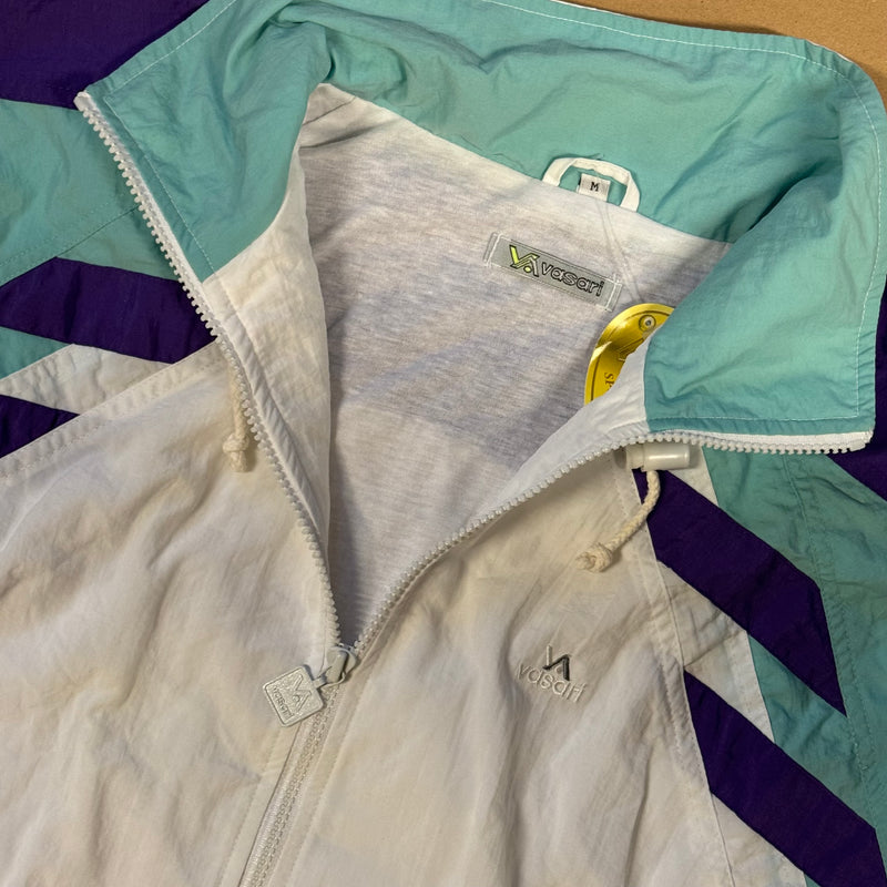 Detailansicht: Sourced limited accessories and clothes Vintage Vasari jacket – Logo, Nähte oder Material