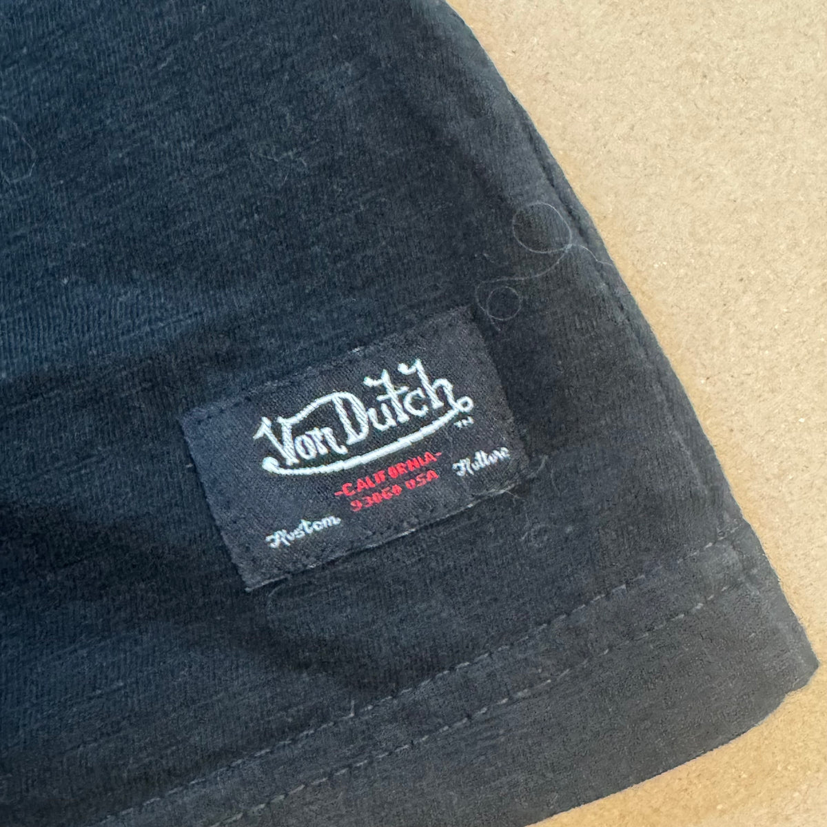 Vintage Von Dutch "Death Road" printed t-shirt – Close-up 3