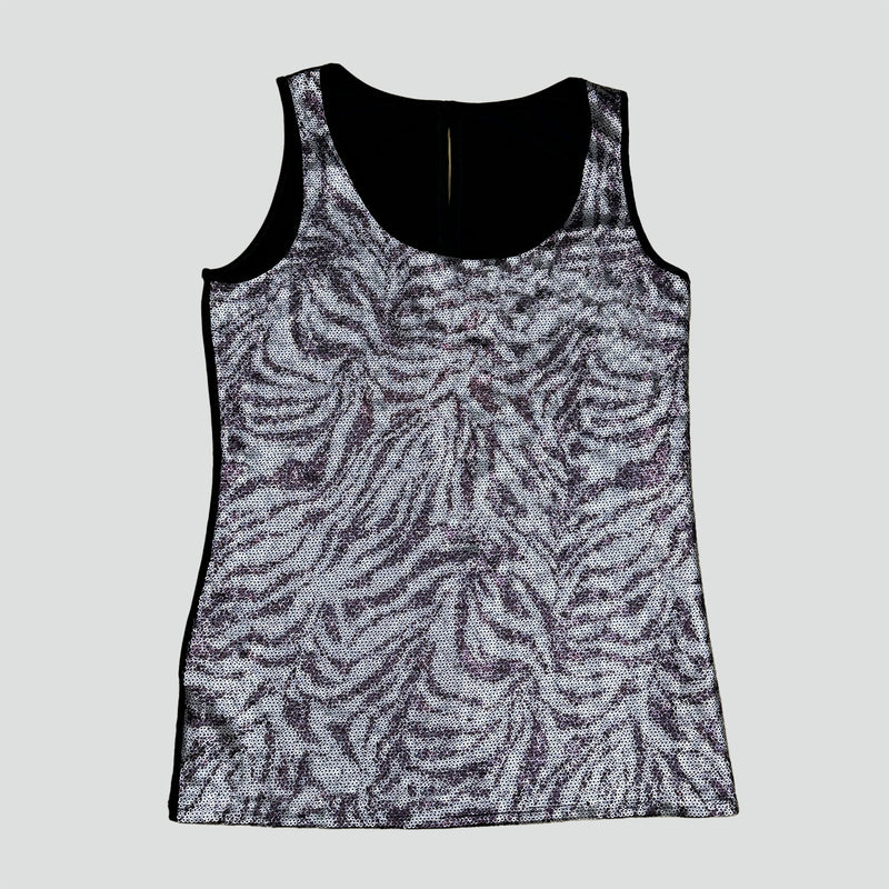 Sourced limited accessories and clothes Vintage Y2K glitter tank top – Secondhand Streetwear