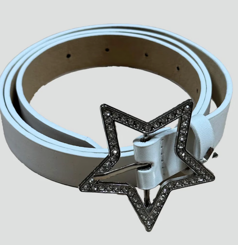 Detailansicht: Sourced limited accessories and clothes Y2K star belt – Logo, Nähte oder Material