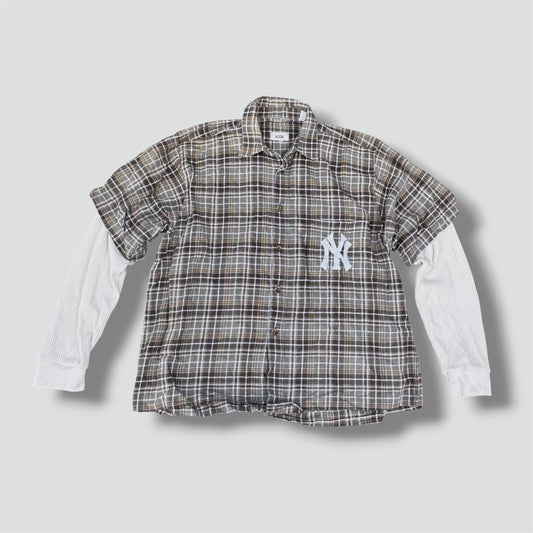 Yankees custom checkered longsleeve chemise