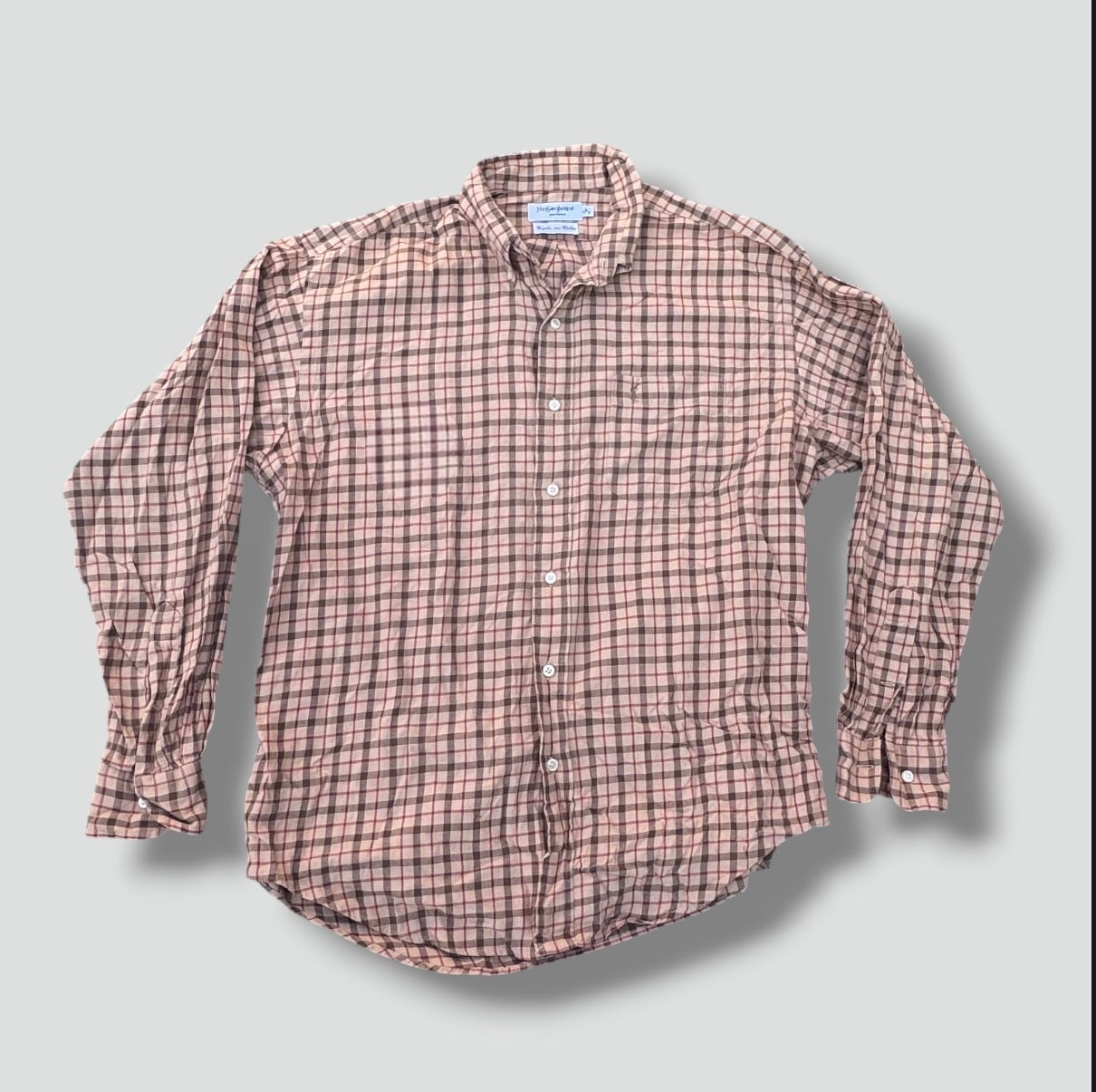 Yves Saint Laurent vintage checkered shirt