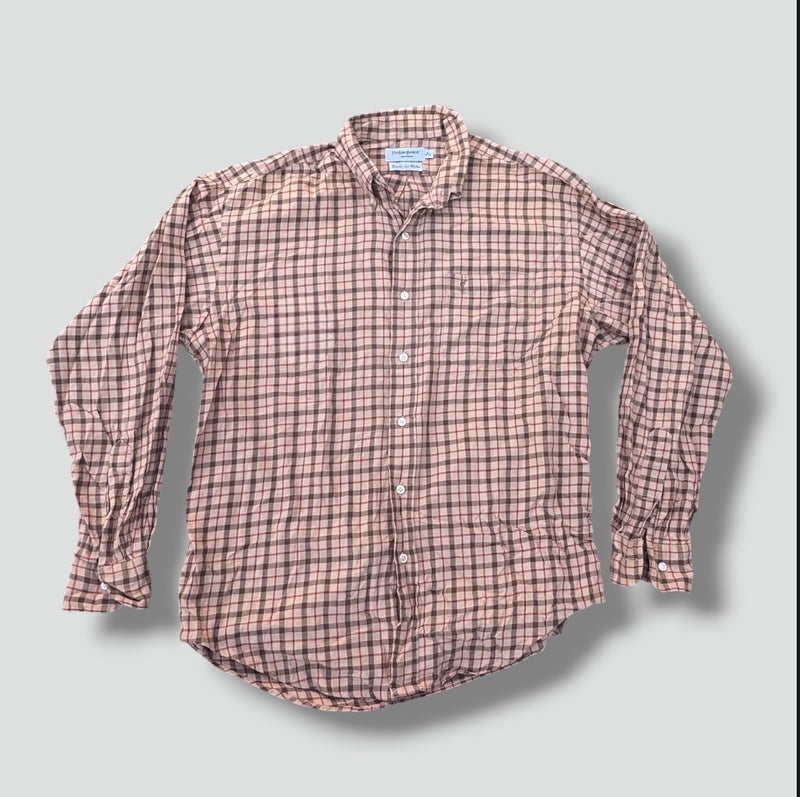 Sourced limited accessories and clothes Yves Saint Laurent vintage checkered shirt – Secondhand Streetwear