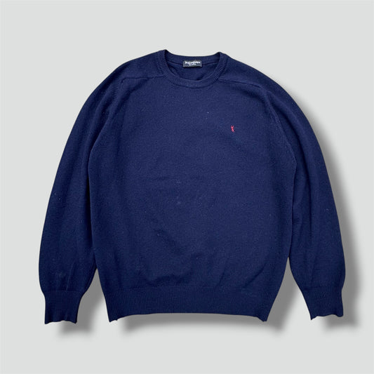 Yves Saint Laurent wool trademark crewneck
